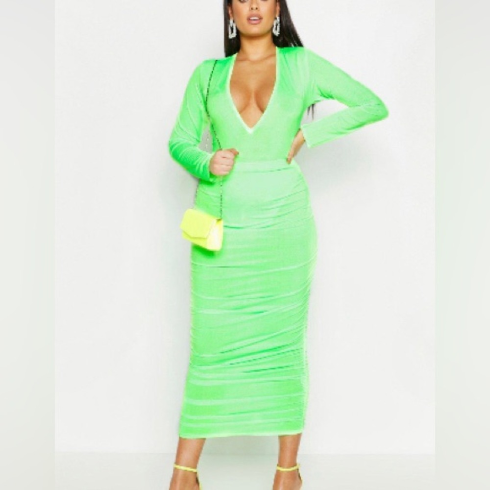Neon pencil skirt